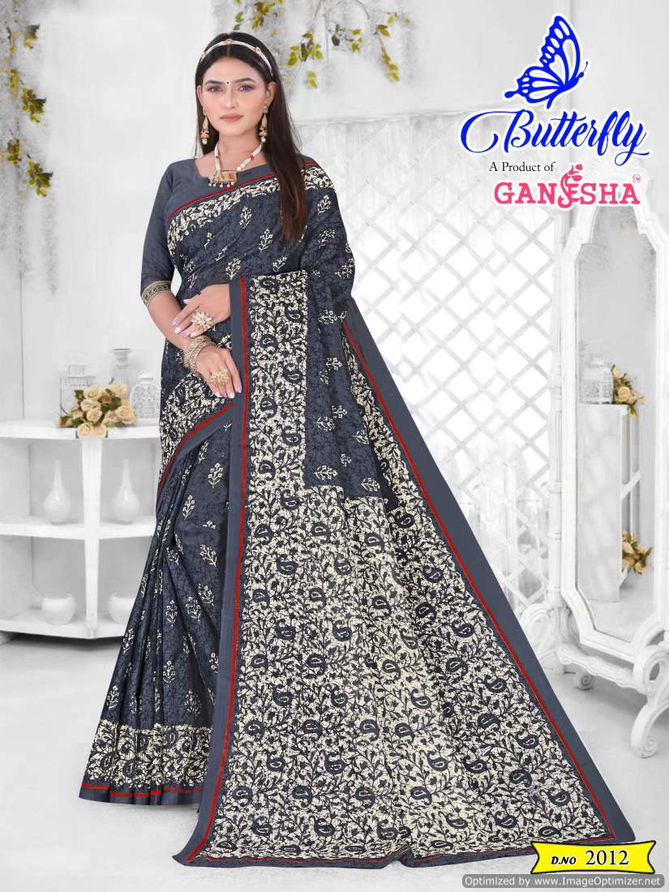 Butterfly Vol 2 By Ganesha Daily Wear Cotton Printed Saree Wholesale Market In Surat